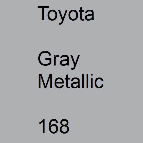 Toyota, Gray Metallic, 168.